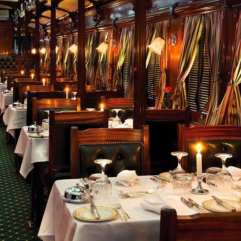 Rovos Rail Dining Car - Rovos Rail Golf Safari South Africa