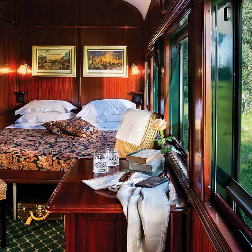 South African Golf Tour - Rovos Rail Deluxe Double Suite - Rovos Rail Golf Collage South Africa