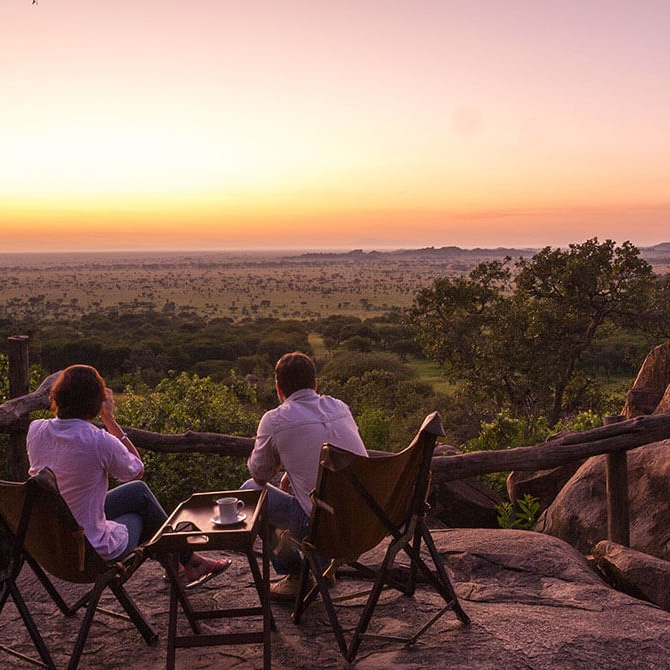 Serengeti Pioneer Camp Sunset - Great Migration Safari - Tanzania Safari Honeymoon