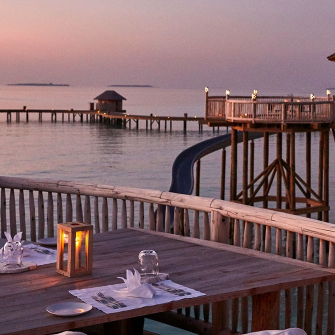 Soneva Jani Resort - So Starstruck Restaurant - Maldives Overwater Bungalow Vacation
