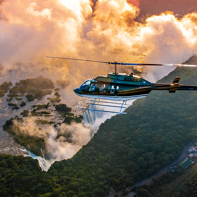 Helicopter Sightseeing Tour Over Victoria Falls
