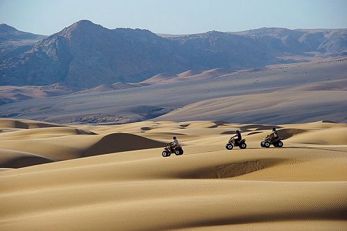 Quad biking in the Namib Desert, Namibia