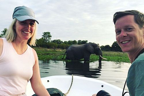 Elephant on a Water Safari - Zimbabwe Safari - Lake Kariba - Changa Safari Camp