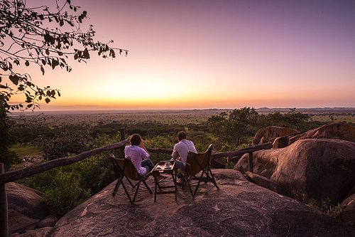 Serengeti Pioneer Camp Sunset - Great Migration Safari - Tanzania Safari Honeymoon