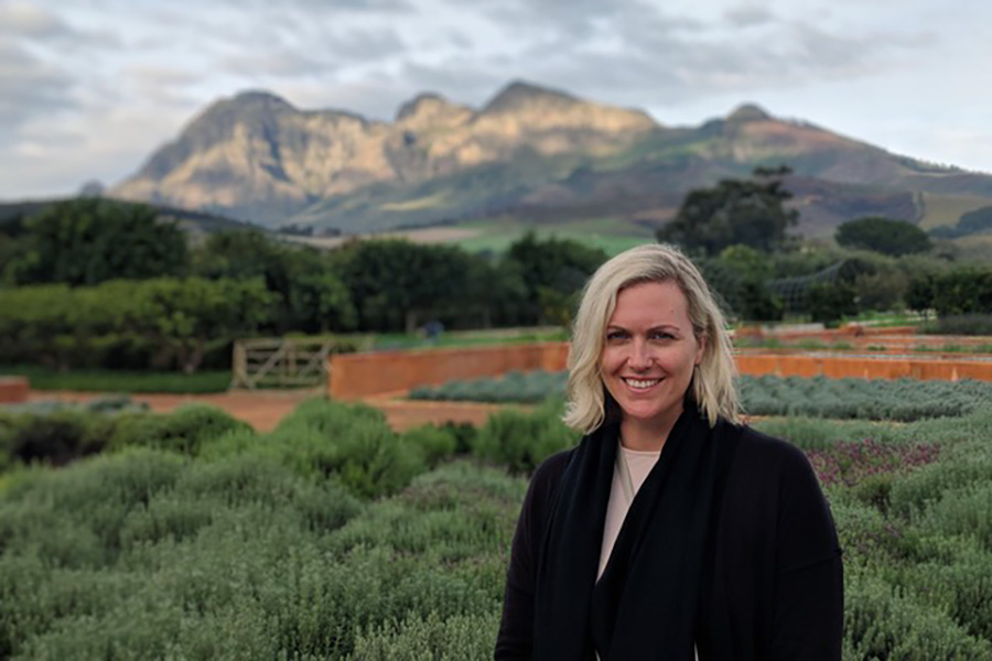 Candice Heckel at Babylonstoren in the Cape Winelands - South Africa Garden Route, Knysna - South Africa Travel Agents