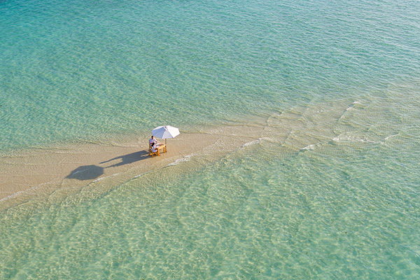 Private Beach Dining at Soneva Jani Resort, Maldives