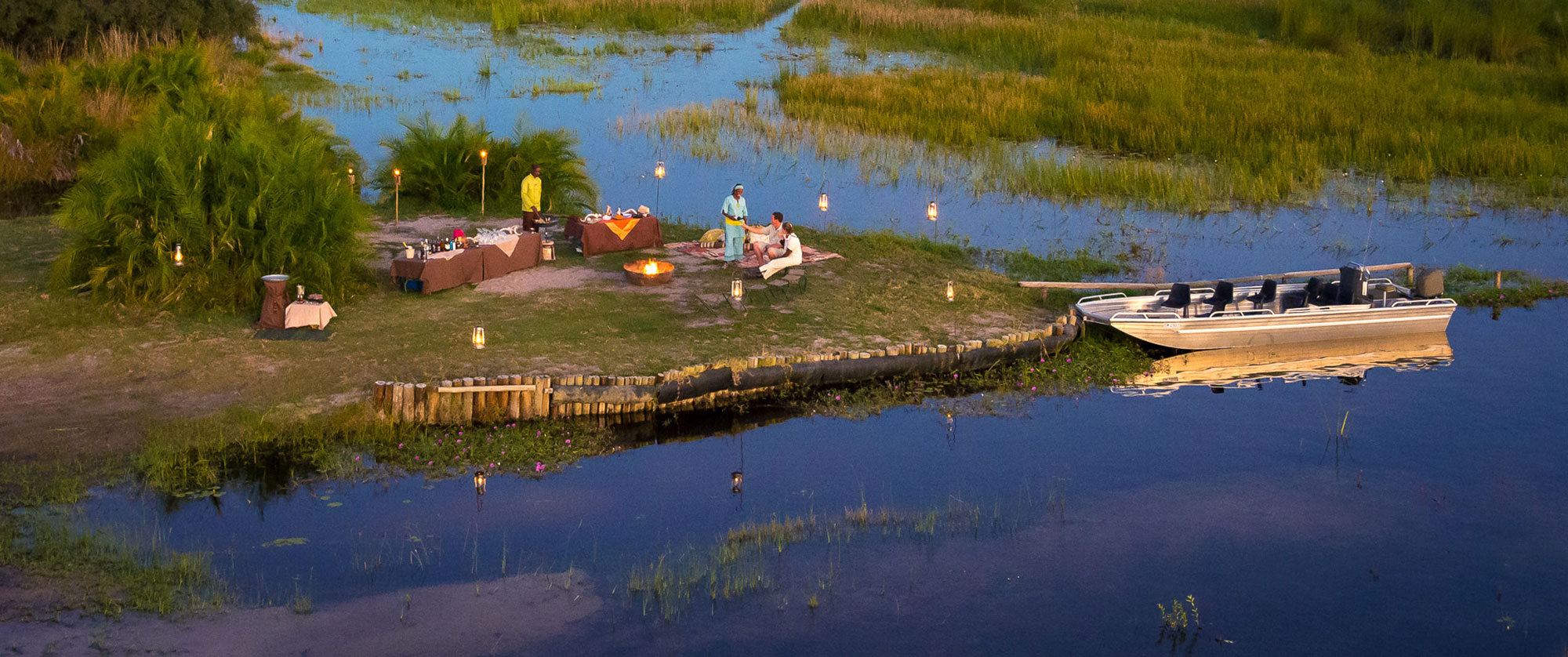 Okavango Delta Packages - Luxury Safari - Picnic on an Okavango Delta Island