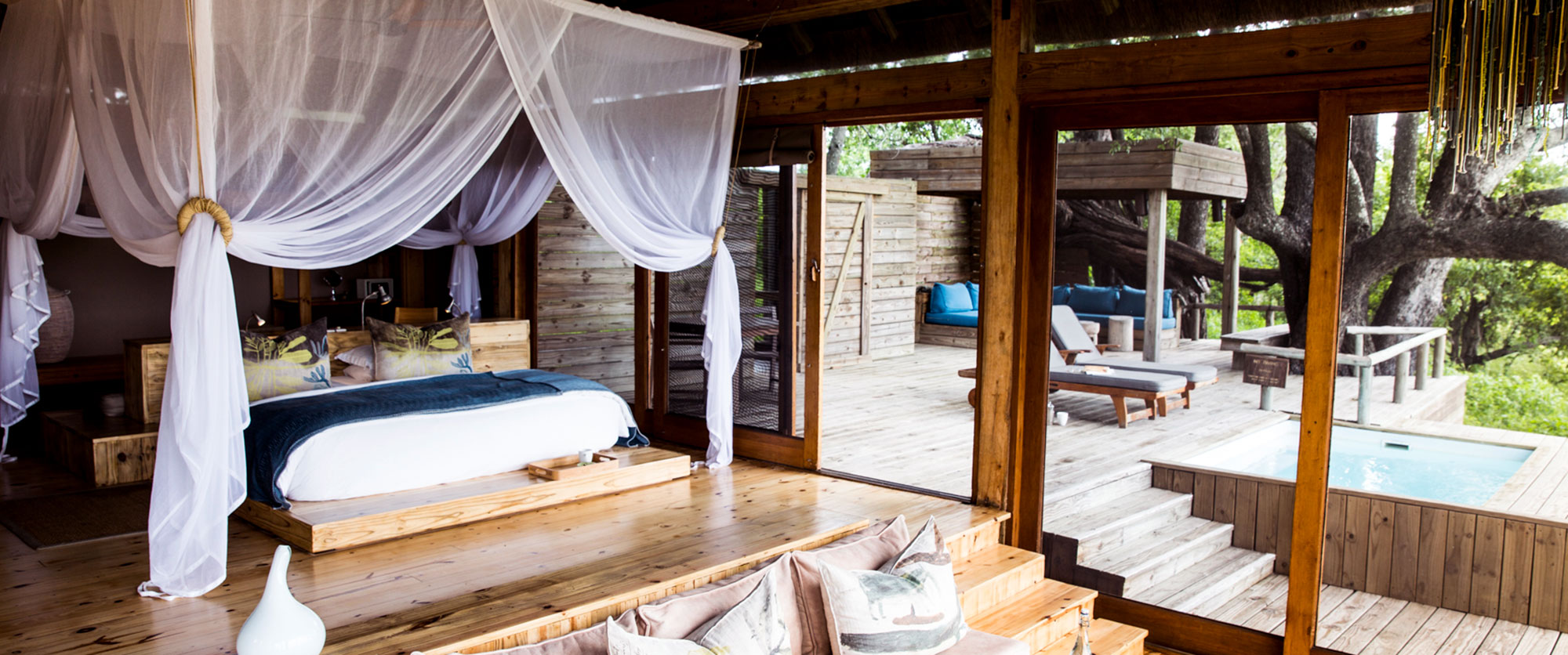 Luxurious suite at Vumbura Camp, Okavango Delta, Botswana