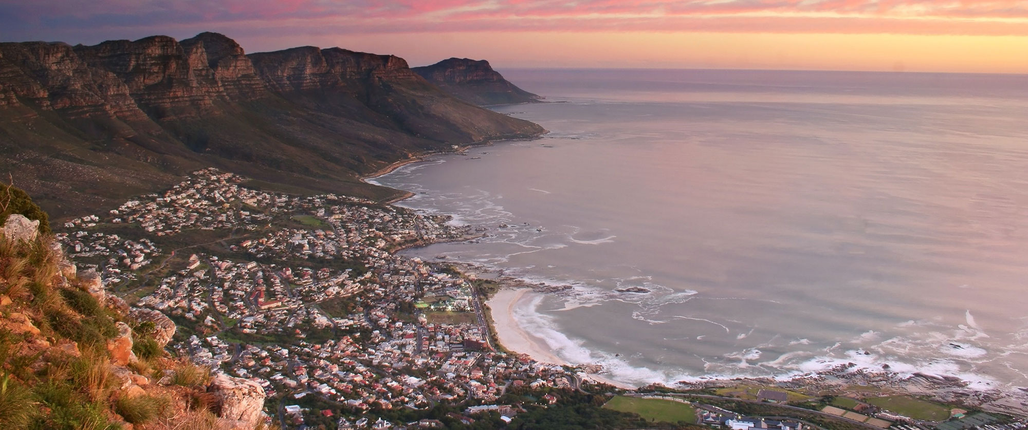 South Africa Cape Town - Table Mountain at Sunset