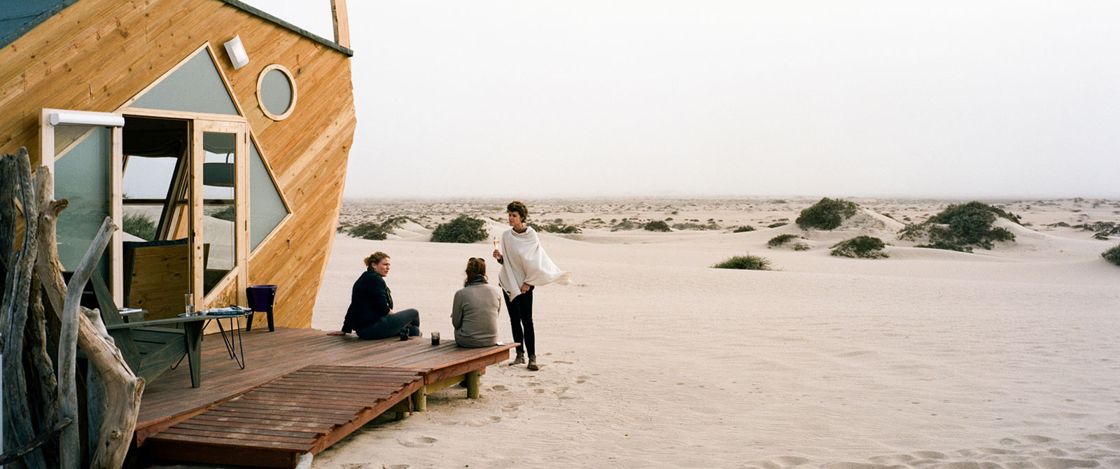 Sundowners at Shipwreck Lodge on the Skeleton Coast, Namibia