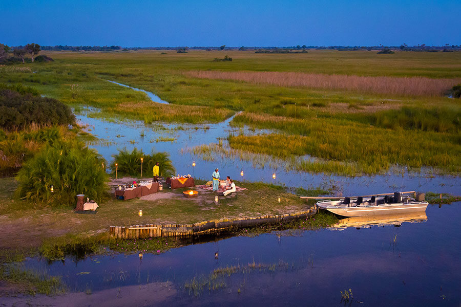 Okavango Delta safari Botswana - Private picnic