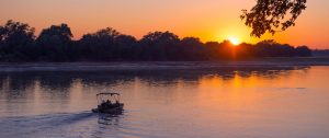 Sunset Cruise at Nkwali Camp, South Luangwa National Park - South Luangwa, Mana Pools, and Victoria Falls Adventure Package