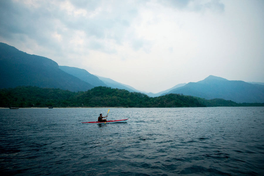 Kayaking on Lake Tanganyika - Mahale Tanzania - Greystoke Mahale Camp