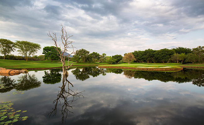 Water Feature at Leopard Creek - South Africa Golf Vacations - Kruger National Park