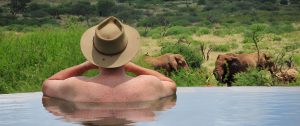See Elephants from the Pool at Satao Elerai - Amboseli National Park Kenya - Luxury Air Safari: Kenya Adventure Package