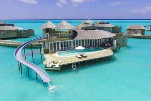 Soneva Jani Resort - 1 Bedroom Water Retreat with Slide - Maldives Overwater Bungalow Vacation