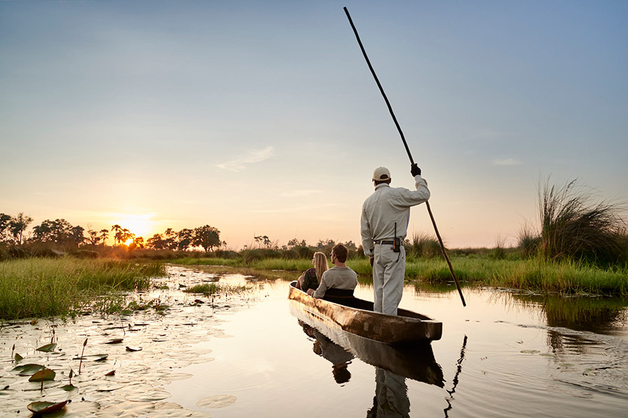 Mokoro safari in the Okavango Delta