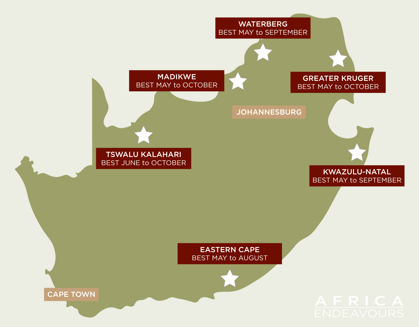 South Africa Luxury Safaris - Where to Go
